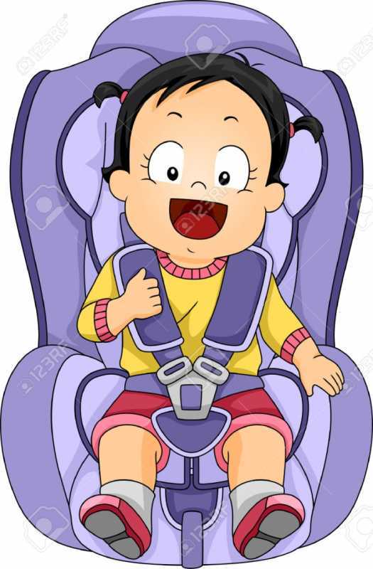 Автомобильное кресло мультяшное для детей