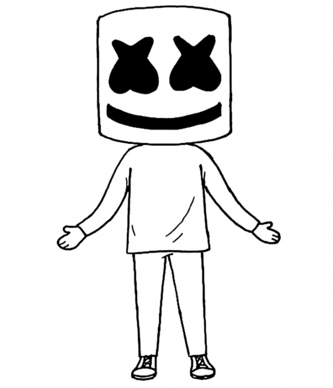 Распечатка рисунков для раскрашивания маршмеллоу