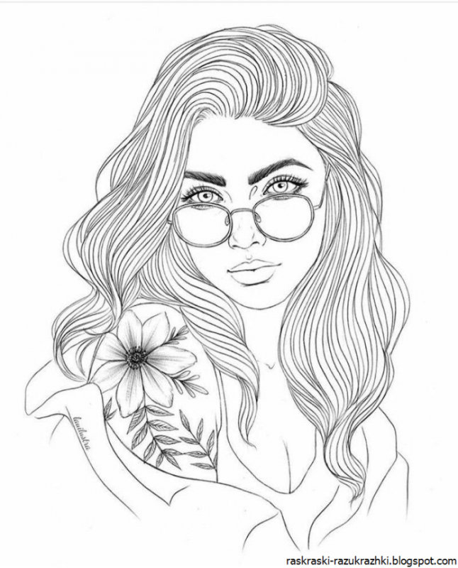 Раскраски антистресс люди