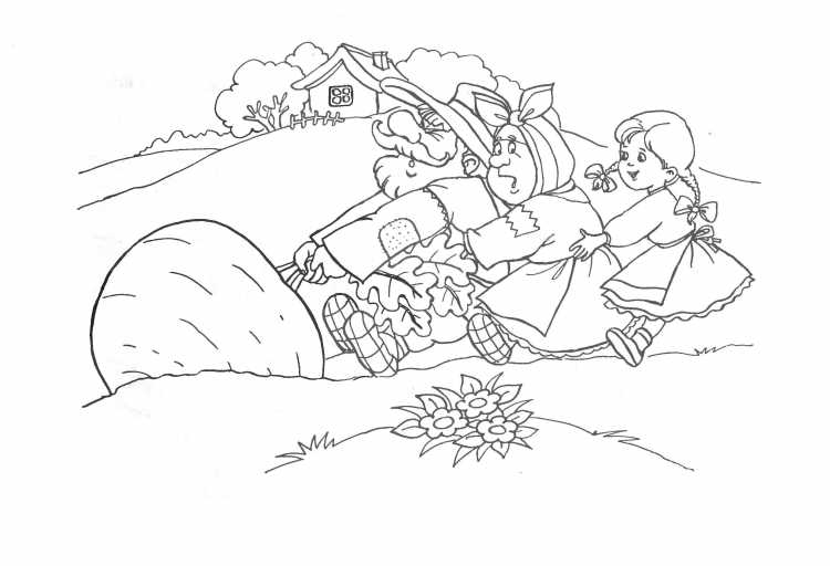 Раскраска. Репка