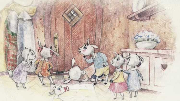 Книга "волк и семеро козлят"