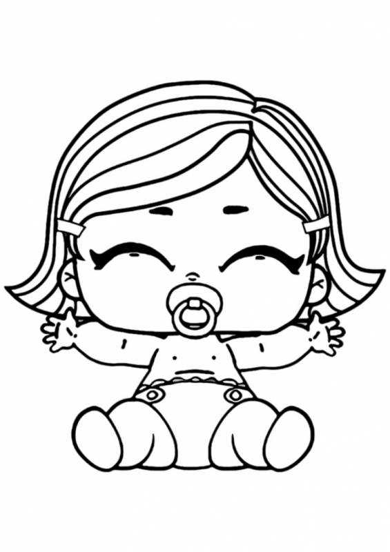 Кукла ЛОЛ raskraska