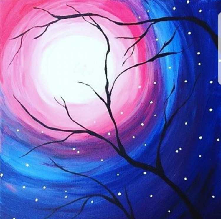 Правополушарное рисование космос