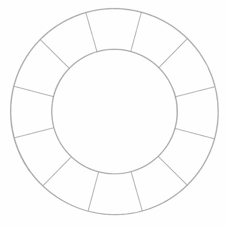 Цветовой круг пустой