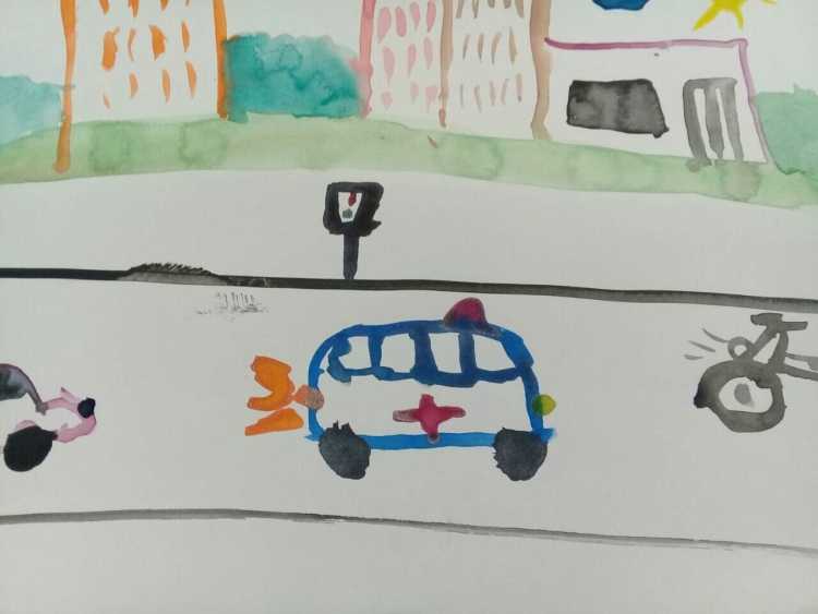 Ребенок главный пассажир детские рисунки