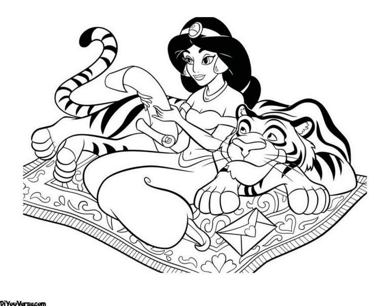 Раскраски Дисней аладин