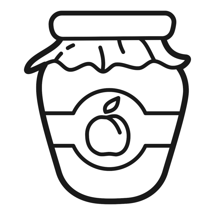 Раскраска банка с ягодами