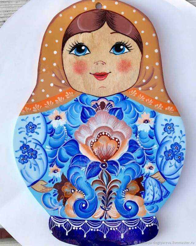 Полхов Майданская Матрешка раскраска для детей