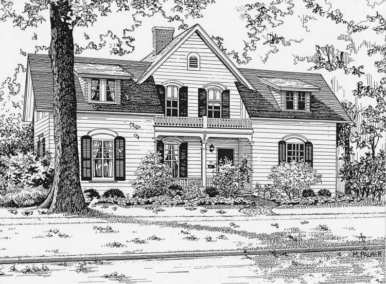 Дом карандашный рисунок