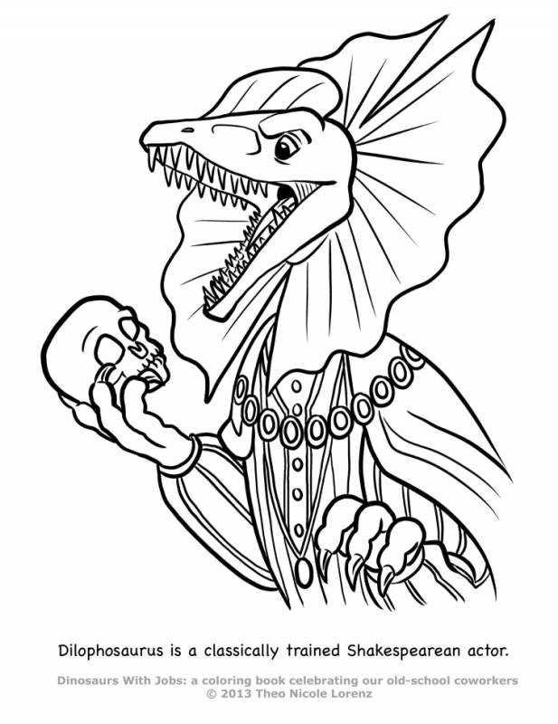 Раскраски динозавры делоыозавра