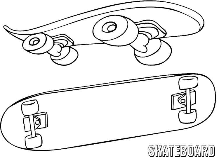Скейтборд для рисования легко