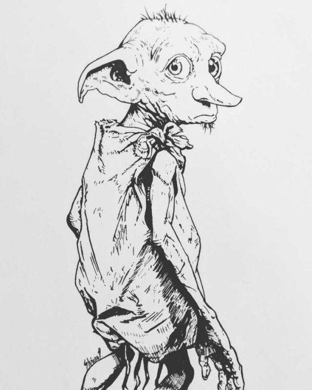 Раскрашиваем Добби