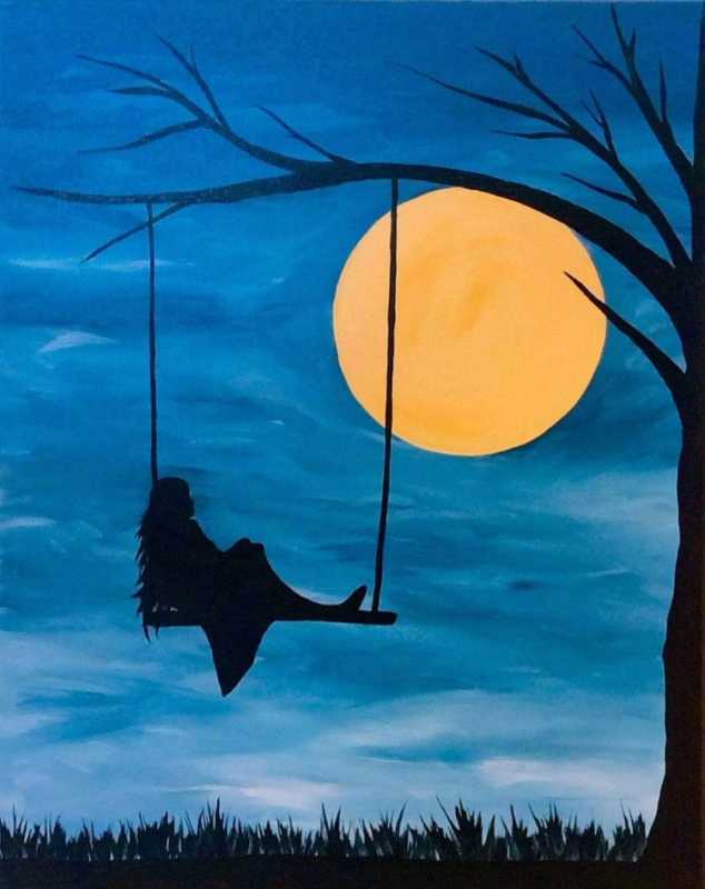 Рисовать красками ночь