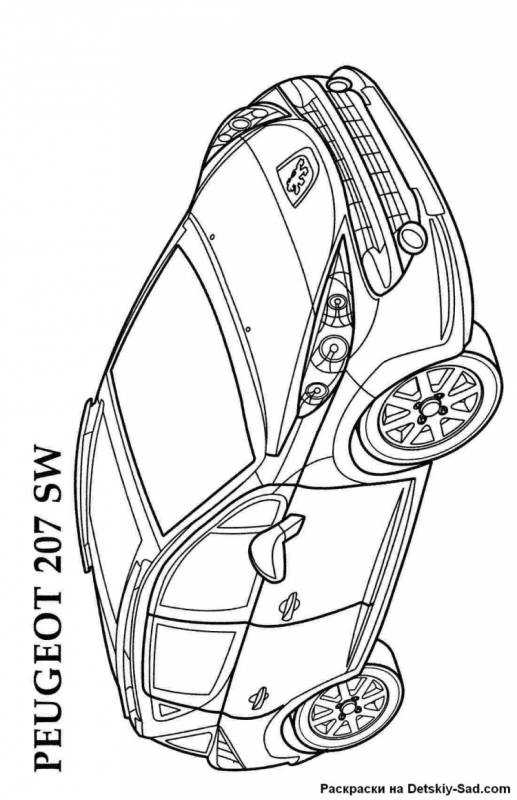 Раскраска для машины Фиат Альбеа