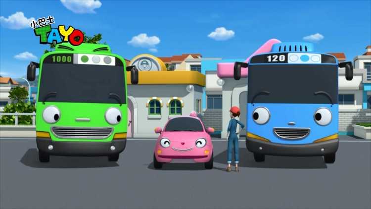 Раскраска Тайо маленький автобус