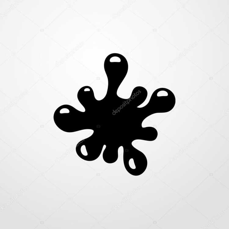 Наклейка Клякса