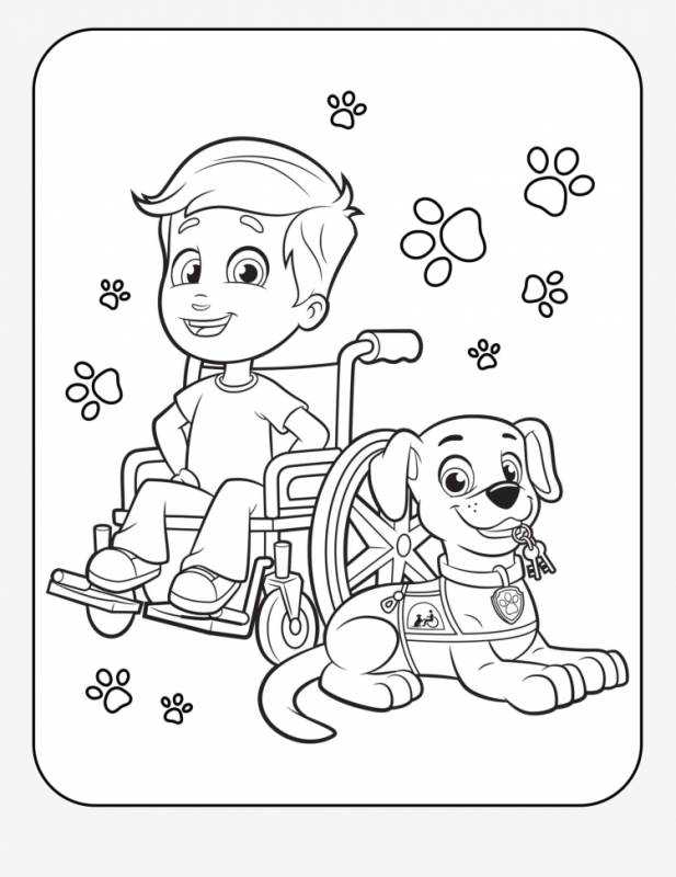 Раскраска Щенячий патруль морской патруль