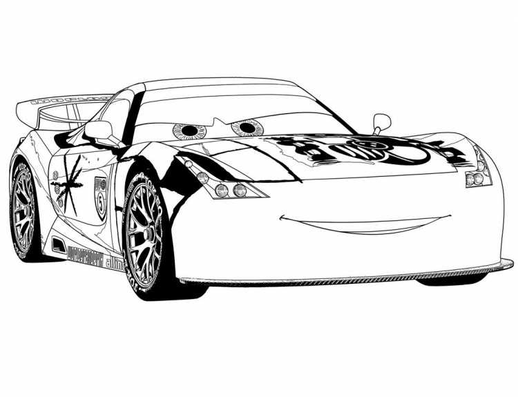 Раскраска Болид формула 1