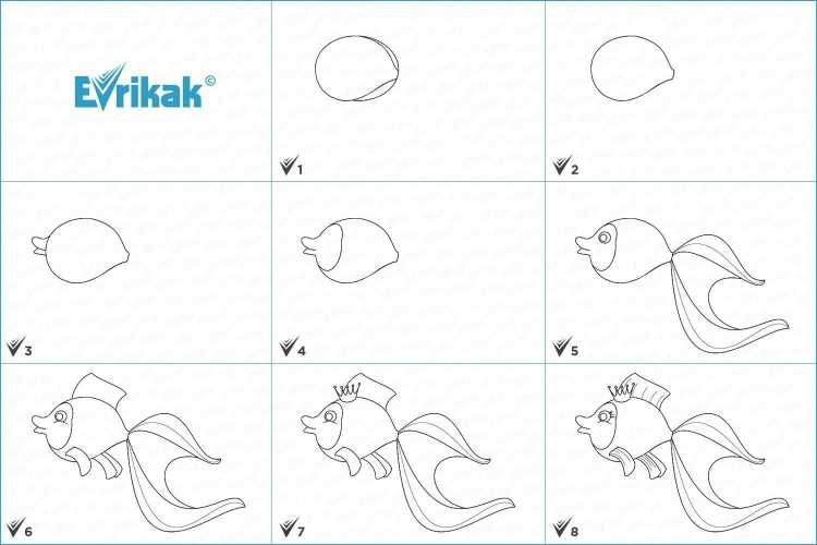 Рисунки к сказке Пушкина о рыбаке и рыбке