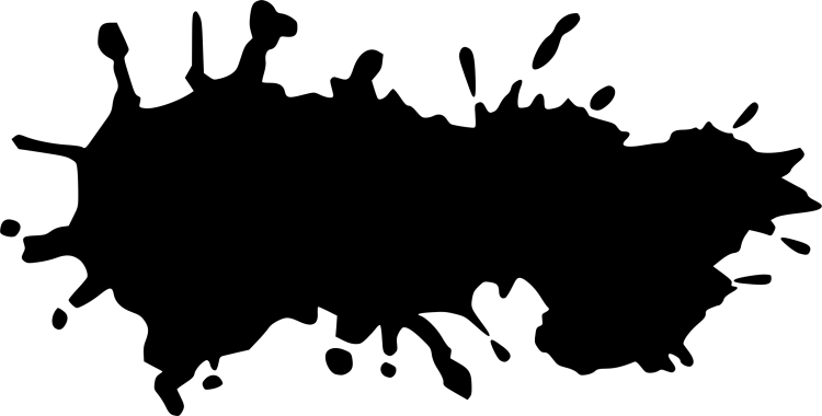 Клякса на прозрачном фоне