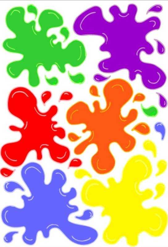 Разноцветные Кляксы для детей