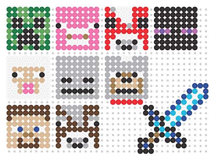 Аква Бидс фигурки майнкрафт