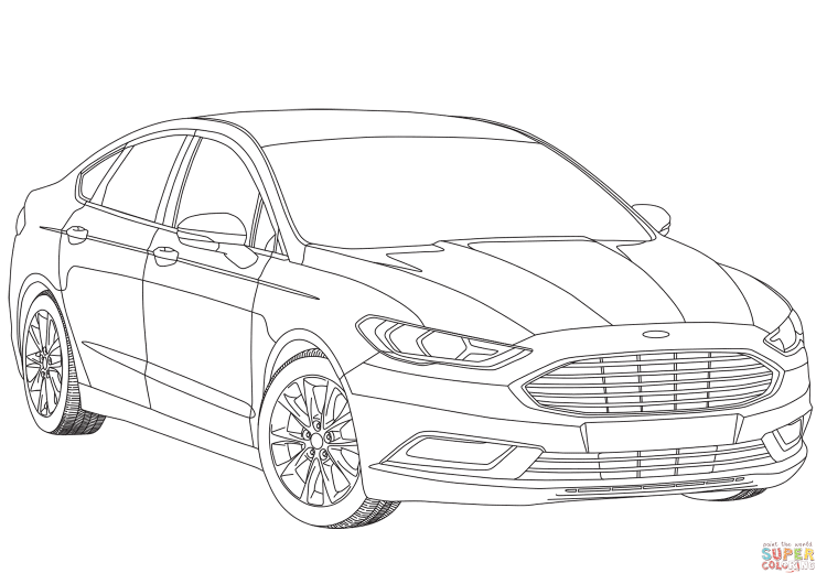 Раскраска Мазда СХ 7