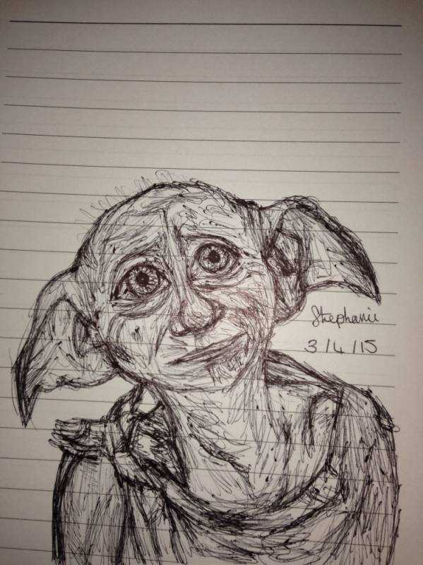 Добби из Гарри Поттера рисунок