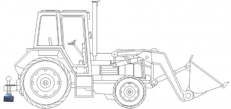 Раскраска трактор МТЗ 80