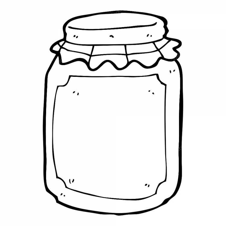 Варенье раскраска