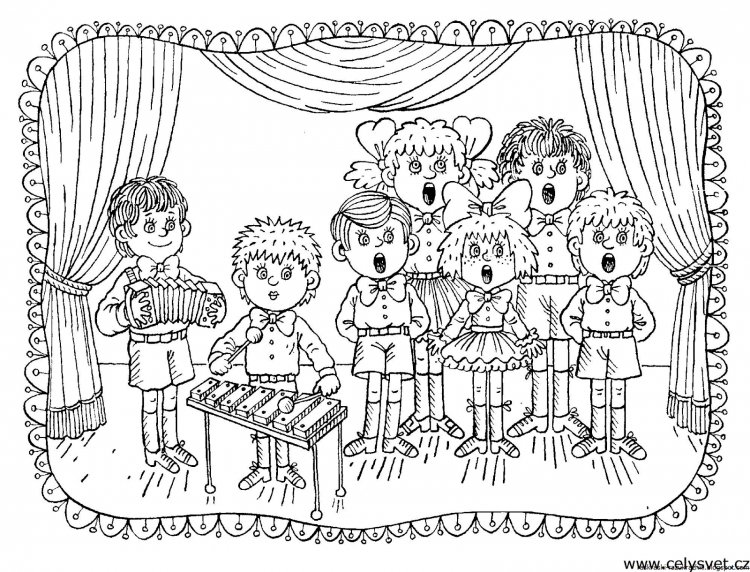 Театральная постановка рисунок