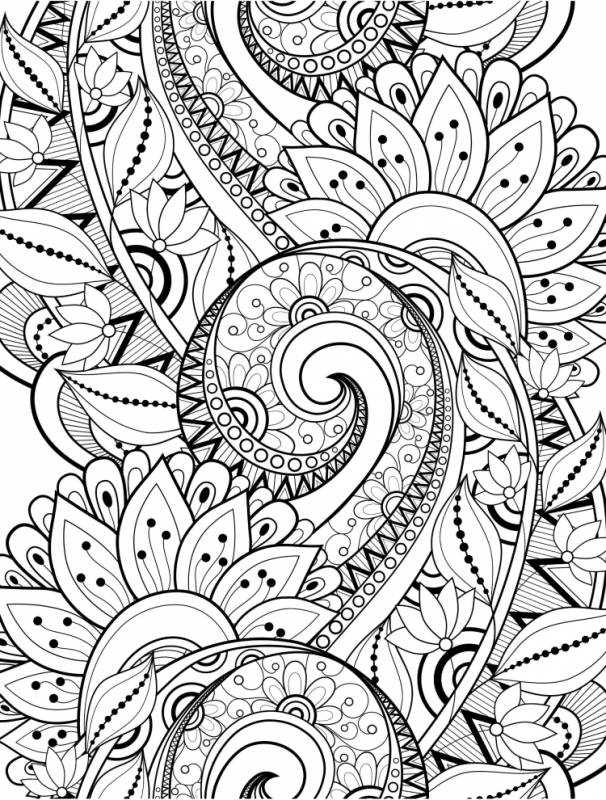 Раскраски красивые узоры