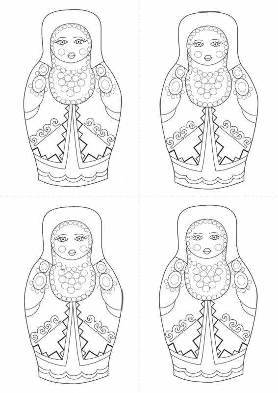 Полхов-Майданская роспись Матрешка