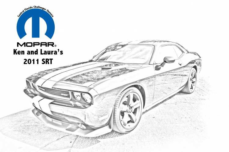 Dodge Charger 1969 рисунок