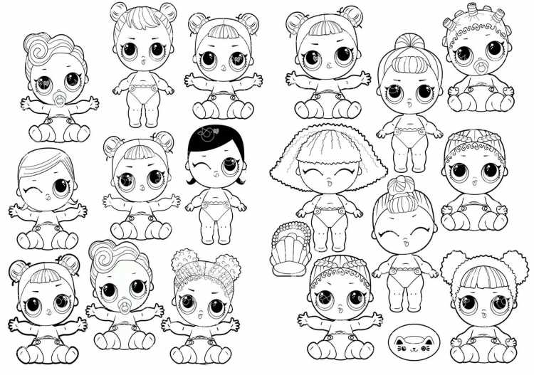 Раскраски куколки ЛОЛ мальчики