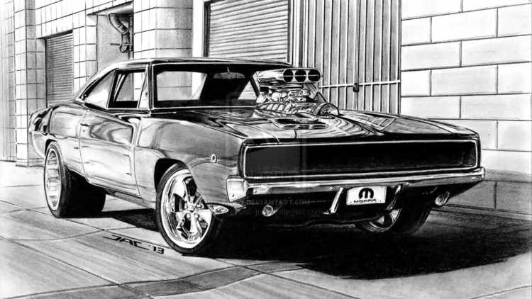 Dodge Charger 1969 чертежи