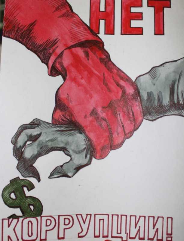 Коррупция плакат