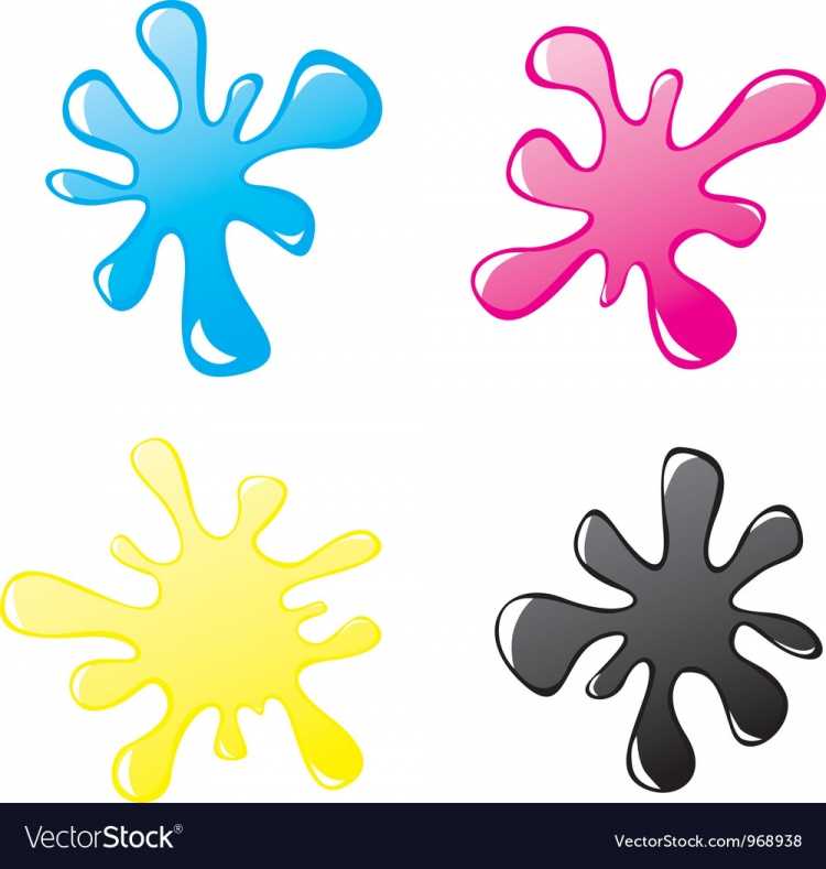 Красиво вырезать Кляксы