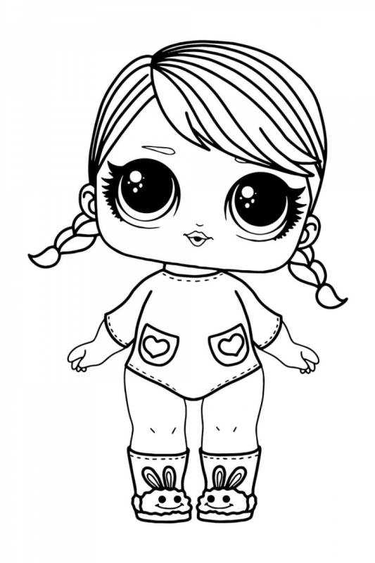 Раскраски куклы ЛОЛ сестрички