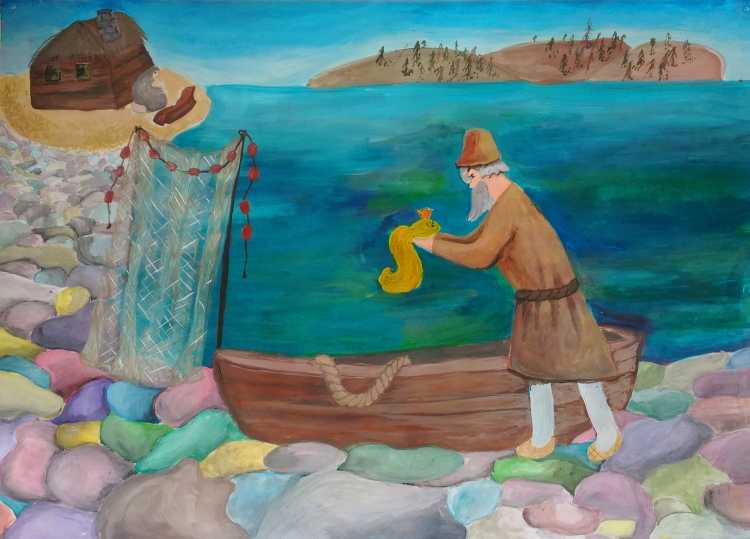 Золотая рыбка вуалехвост раскраска