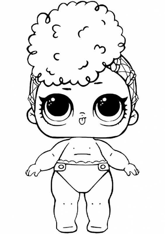 Кукла ЛОЛ Систерс раскраска