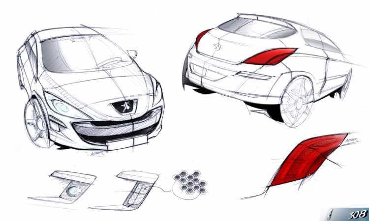 Раскраски машины Пежо 307