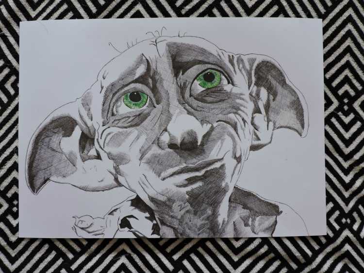 Добби из Гарри Поттера рисунок