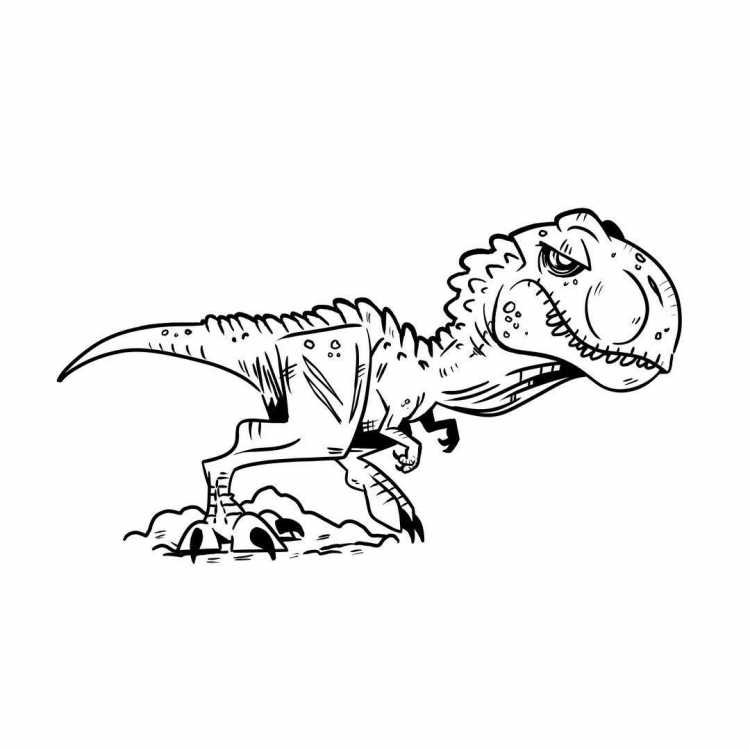 Дилофозавр рисунок