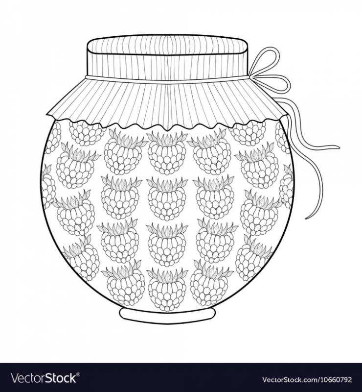 Раскраска джем вишневый