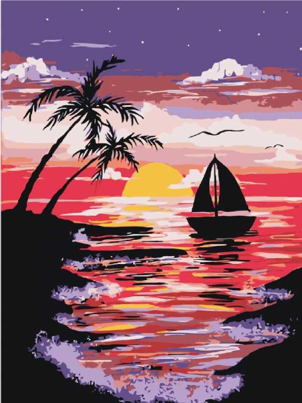 Пейзаж акрилом на холсте