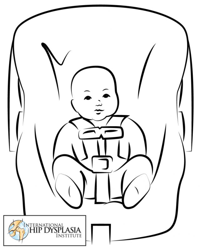 Раскраска автокресло детям