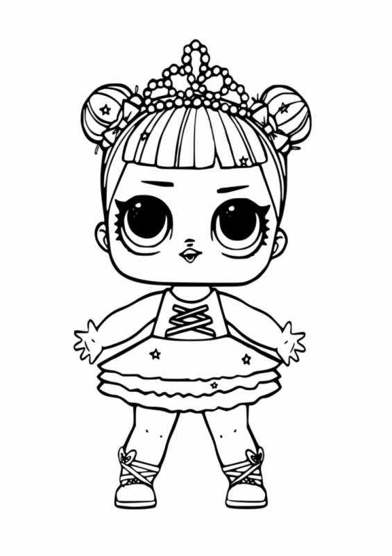 Раскраски куклы ЛОЛ сестрички
