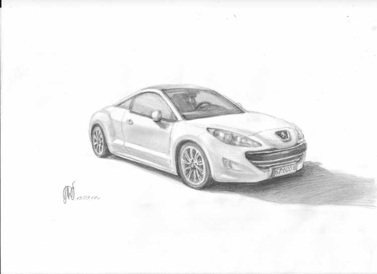 Раскраска Peugeot 205