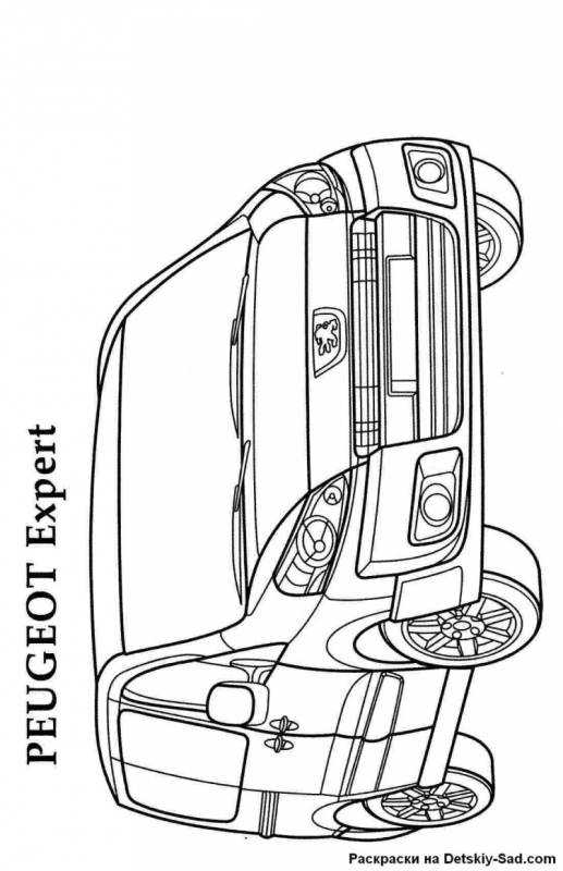 Автомобили Франции. Раскраска